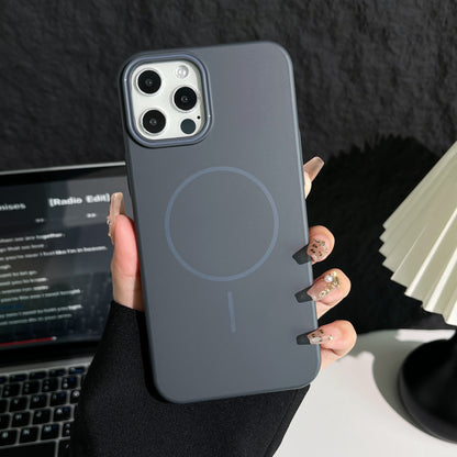Simple Style Wear-Resistant Skin-Friendly Magnetic Case Cover for iPhone