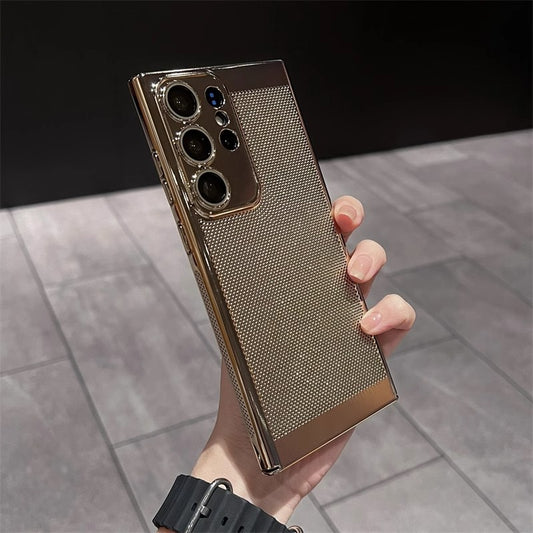 Metal Mesh Breathable Cooling Case Cover for Samsung S Series