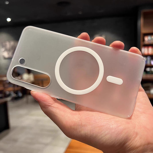 Naked Translucent Frosted Magnetic Soft Case Cover for Samsung S Series