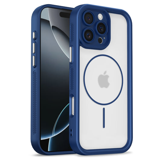 TPU+PC 2-in-1 Magnetic Protective Case Cover for iPhone