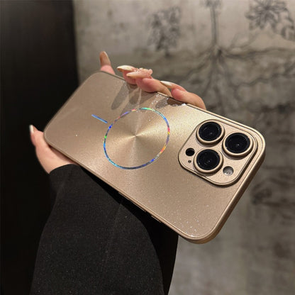 Ultra Slim Laser Magnetic Ring & Glitter Case Cover for iPhone