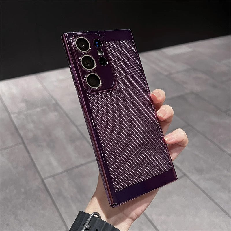Metal Mesh Breathable Cooling Case Cover for Samsung S Series