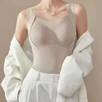 🔥 Cozy & Supported: Thickened Warm Tank Top with Shelf Bra! 👙