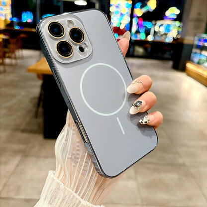 Frosted Electroplated Frame Case Cover for iPhone