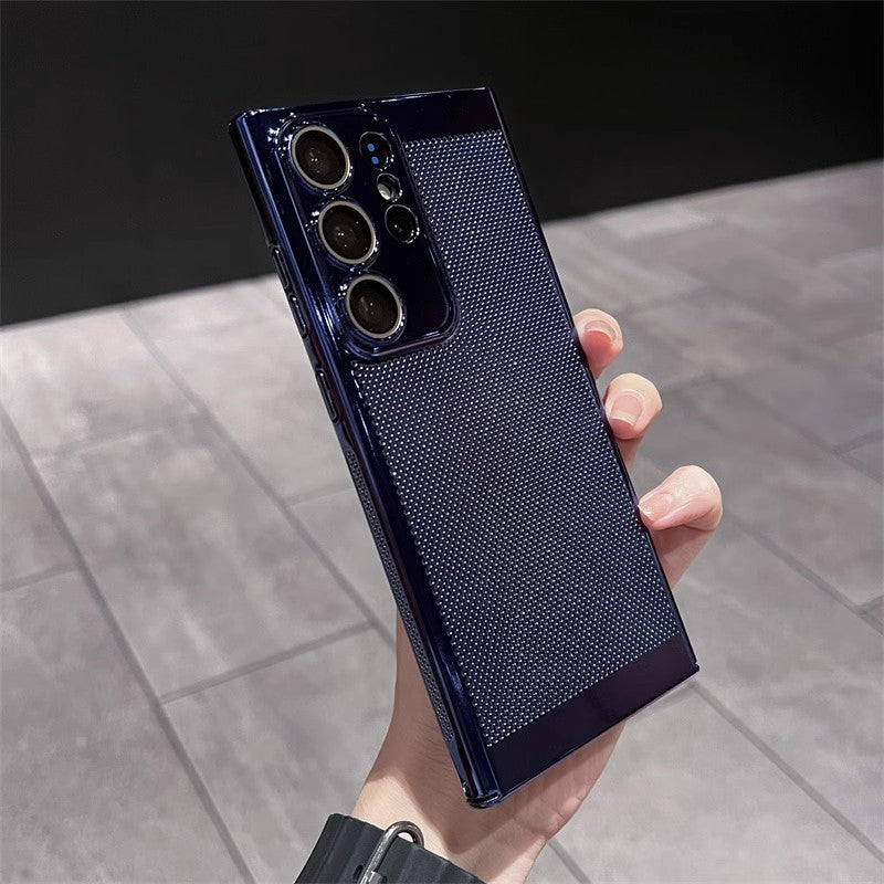 Metal Mesh Breathable Cooling Case Cover for Samsung S Series