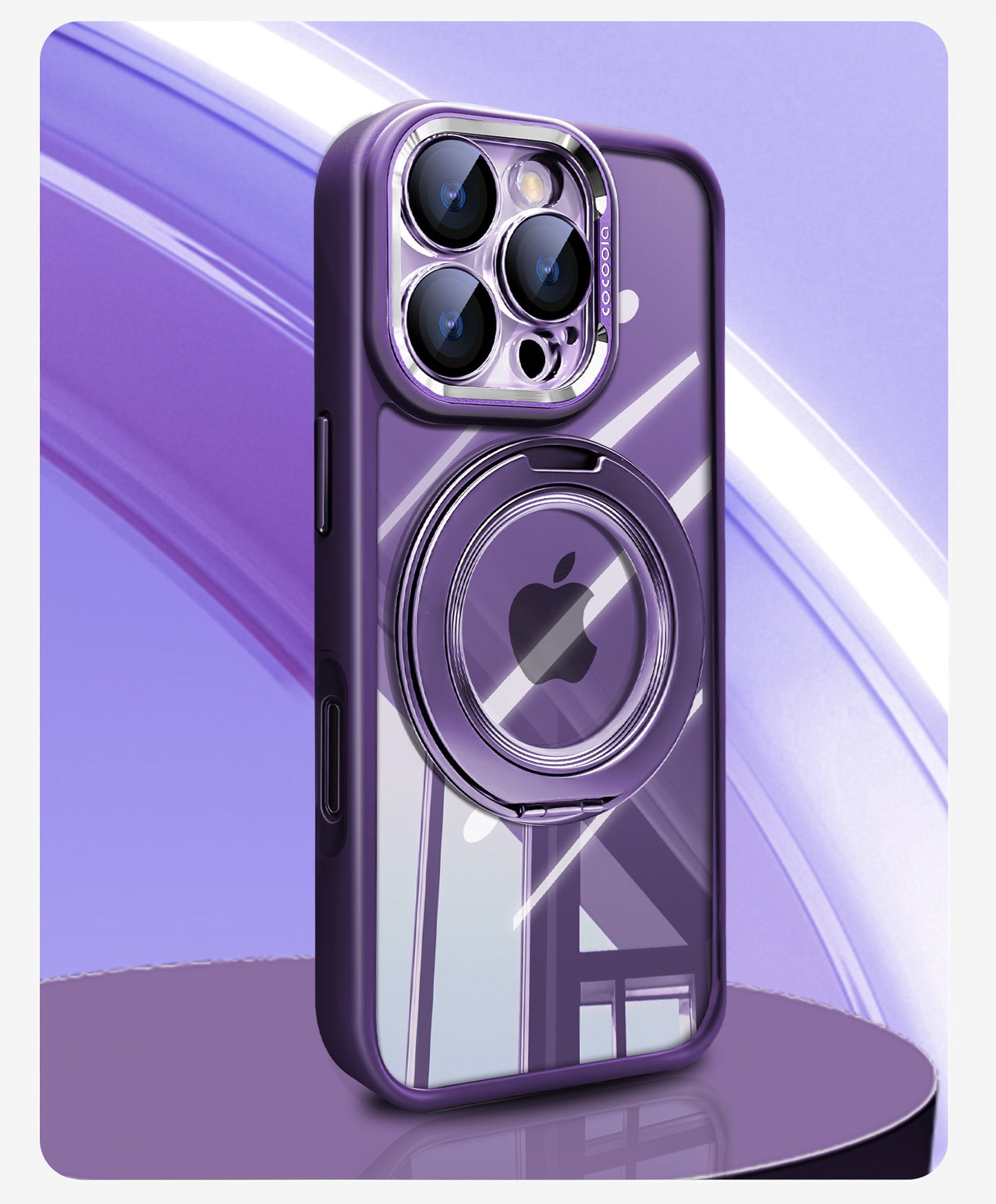 Durable Acrylic Plate & Detachable Lens Frame  Case Cover for iPhone