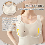 🔥 Cozy & Supported: Thickened Warm Tank Top with Shelf Bra! 👙