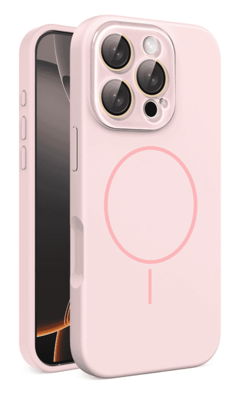 Adapts to side buttons & Liquid Silicone Magnetic Case Cover for iPhone