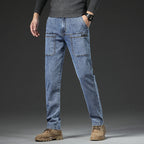 🔥50% OFF👖Men’s Slim Fit 6-Pocket Jeans+Belt