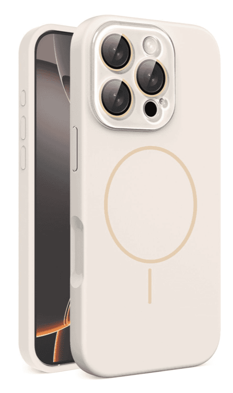 Adapts to side buttons & Liquid Silicone Magnetic Case Cover for iPhone