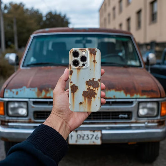 🔥2025 NEW ARRIVAL 🔩Vintage Rust Hard Case For iPhone-✈️✈️Free shipping on purchases over £30✈️✈️