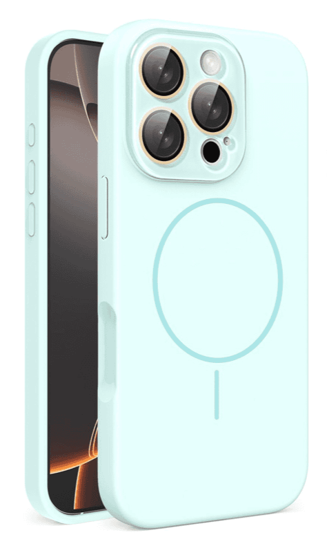 Adapts to side buttons & Liquid Silicone Magnetic Case Cover for iPhone