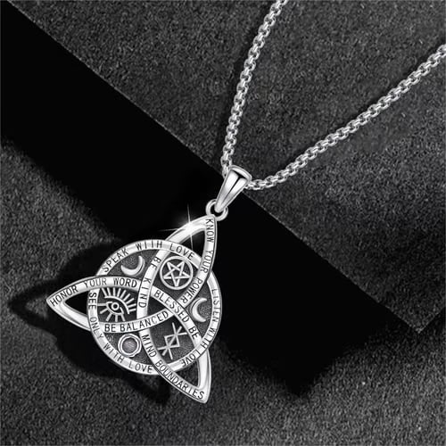 🎁🔥Last Day ✨Handmade Sterling Silver Vintage Celtic Knot Pendant Necklace🎁