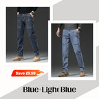 🔥50% OFF👖Men’s Slim Fit 6-Pocket Jeans+Belt
