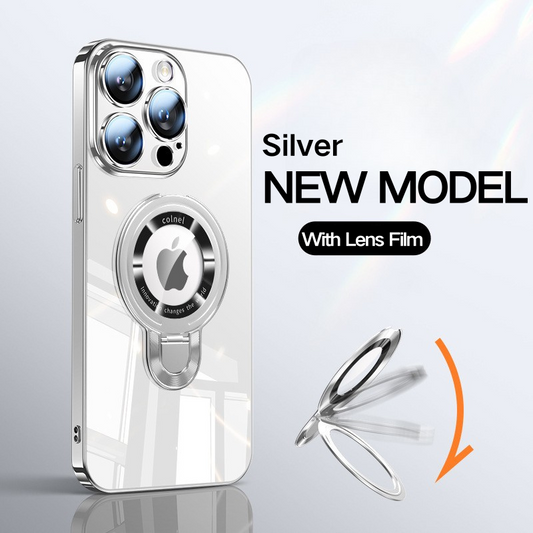 Transparent Magnetic Electroplated Metal Frame Case Cover for iPhone(HOT SALE)