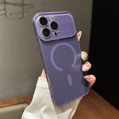 Large-View Frosted Magnetic Case Cover for iPhone