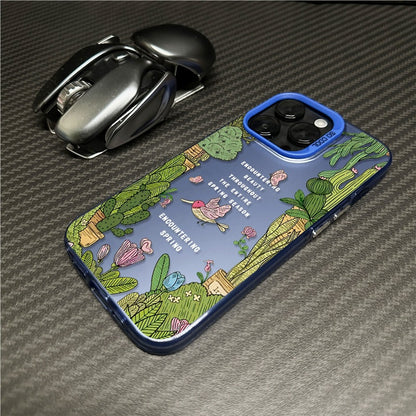 Summer Limited Edition |Potted Plants | Flowers and Birds | Oasis |Printed Case Cover For iPhone