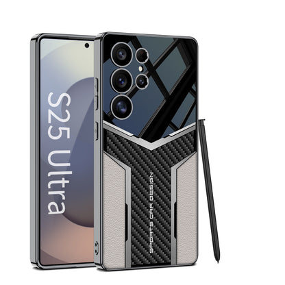 Premium Carbon Fibre And Leather Case Cover for Samsung S series