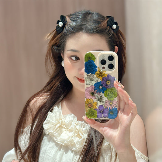 Retro Floral Case Cover for iPhone - Buy 2: 50% OFF 2nd🔥