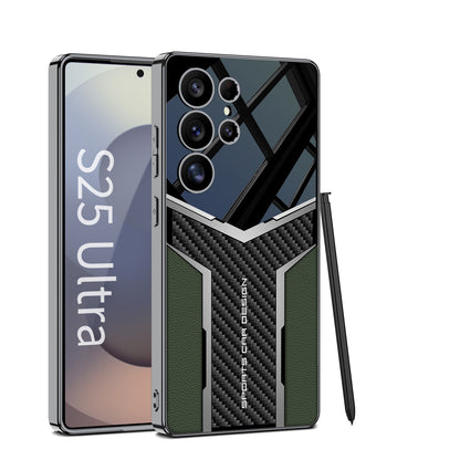 Premium Carbon Fibre And Leather Case Cover for Samsung S series