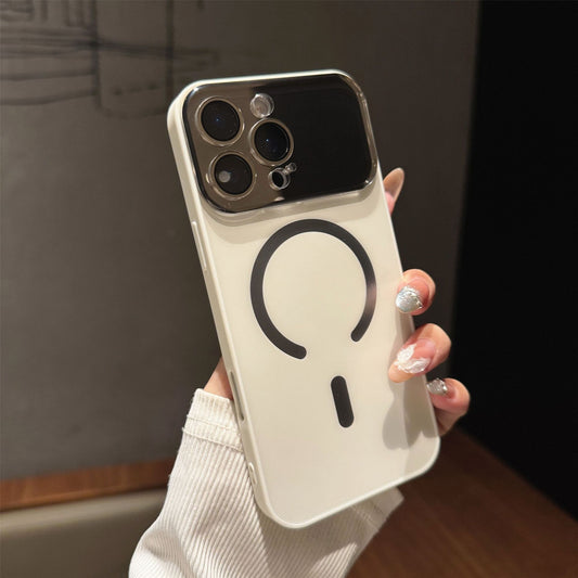 Large-View Frosted Magnetic Case Cover for iPhone