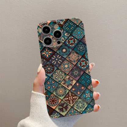 Retro Totem Print Case Cover for iPhone