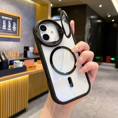 Creative Circular Frame Magnetic Case Cover for iPhone