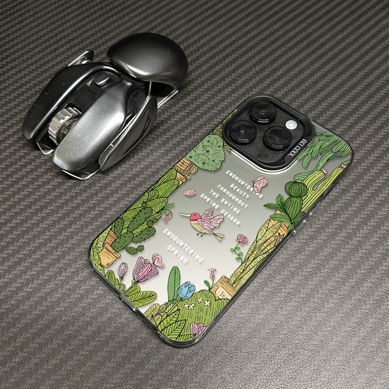 Summer Limited Edition |Potted Plants | Flowers and Birds | Oasis |Printed Case Cover For iPhone