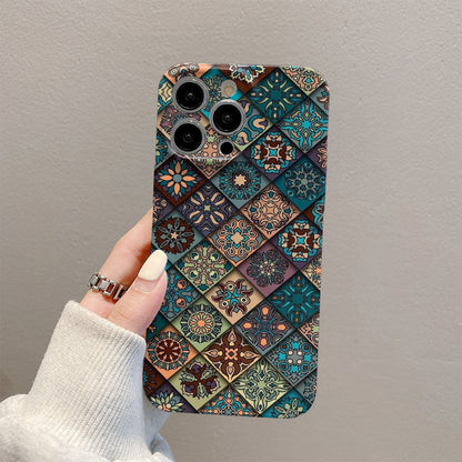 Retro Totem Print Case Cover for iPhone