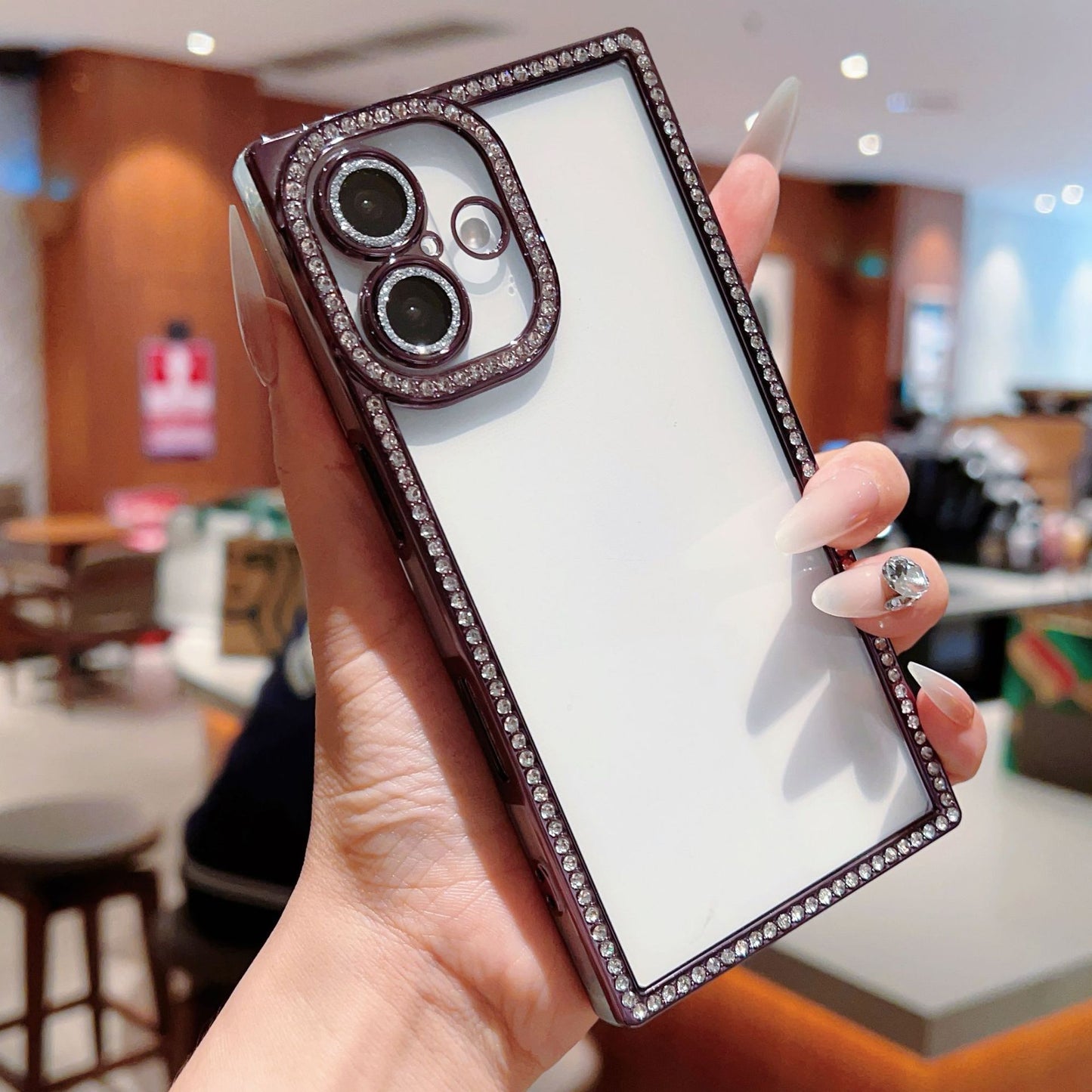 Luxury Diamond-Encrusted Case Cover for iPhone