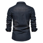 🎁Best Gift For Him✨Men's Denim Non-Iron Long Sleeve Shirt