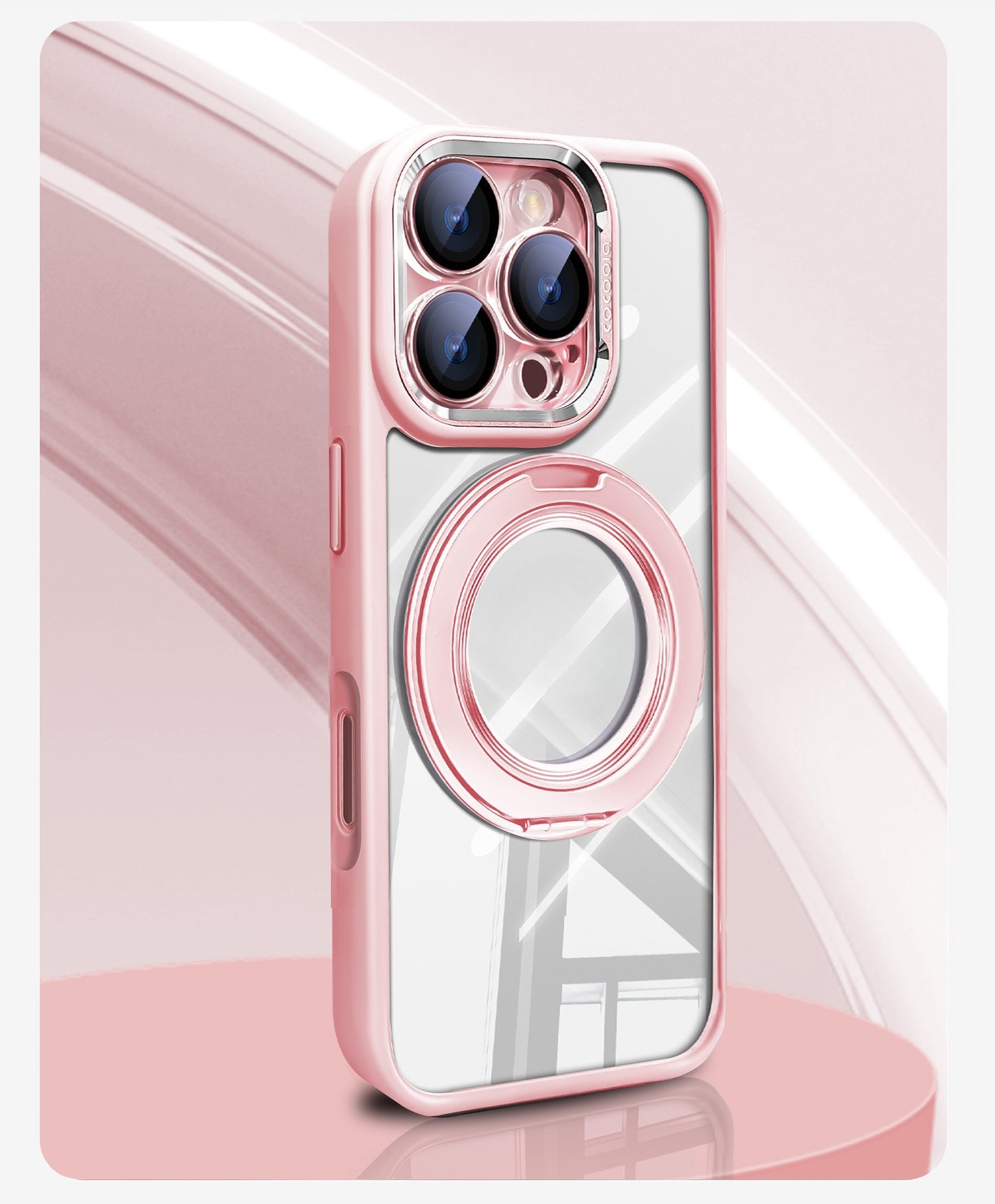 Durable Acrylic Plate & Detachable Lens Frame  Case Cover for iPhone