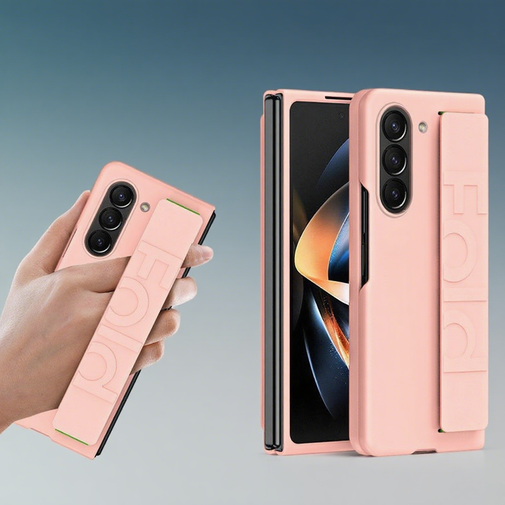 Frosted Case With Back Strap for Samsung Fold Series