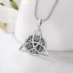 🎁🔥Last Day ✨Handmade Sterling Silver Vintage Celtic Knot Pendant Necklace🎁