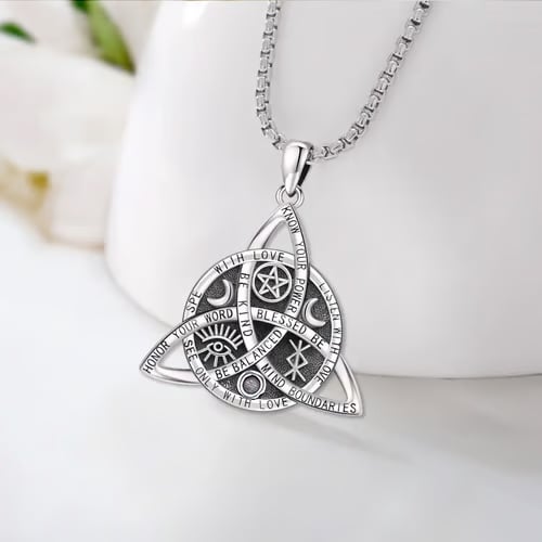 🎁🔥Last Day ✨Handmade Sterling Silver Vintage Celtic Knot Pendant Necklace🎁