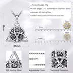 🎁🔥Last Day ✨Handmade Sterling Silver Vintage Celtic Knot Pendant Necklace🎁
