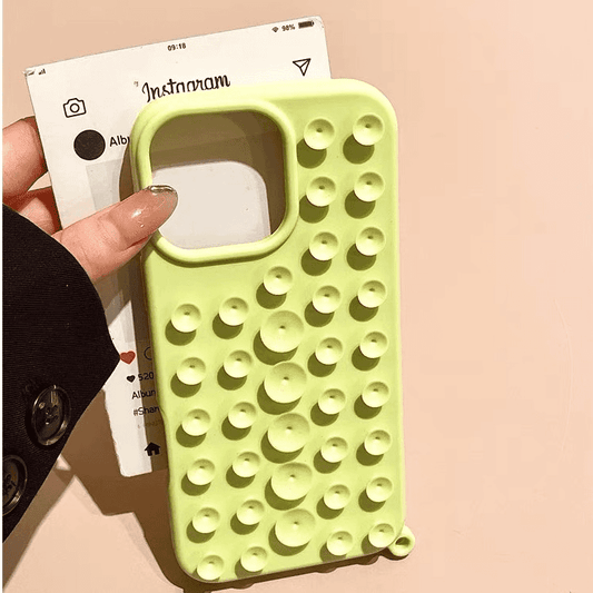 Cute Suction Cup Case Cover for iPhone