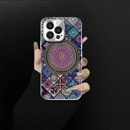 Purple-Toned Multicoloured Lotus Flower Case Cover for iPhone -🎁Buy 2 items 2nd get 50% off