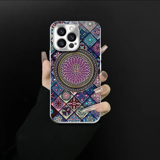 Purple-Toned Multicoloured Lotus Flower Case Cover for iPhone -🎁Buy 2 items 2nd get 50% off