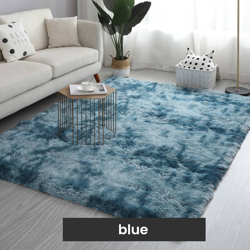 🔥 Gradient Color Plush Floor Mat