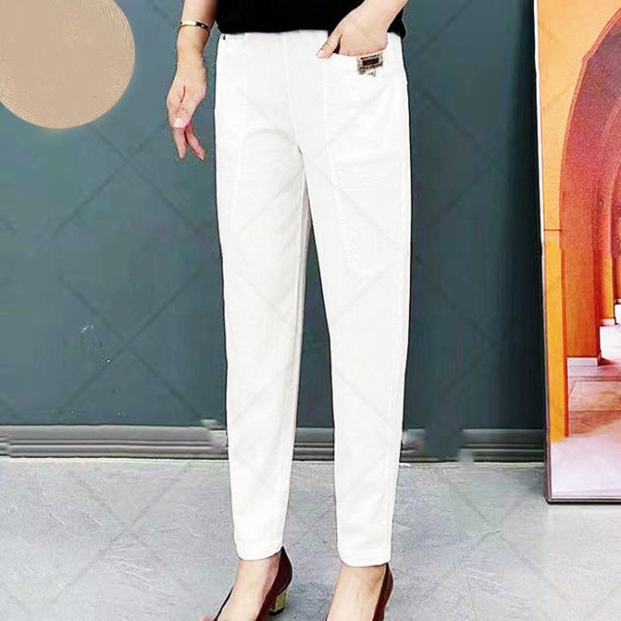 🥰Women's Elastic Waist Cotton Pants