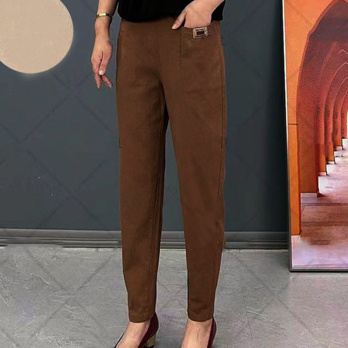 🥰Women's Elastic Waist Cotton Pants