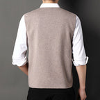 🌟Business Style🌟Men's Fashion Knitted Button Wool Sweater Vest