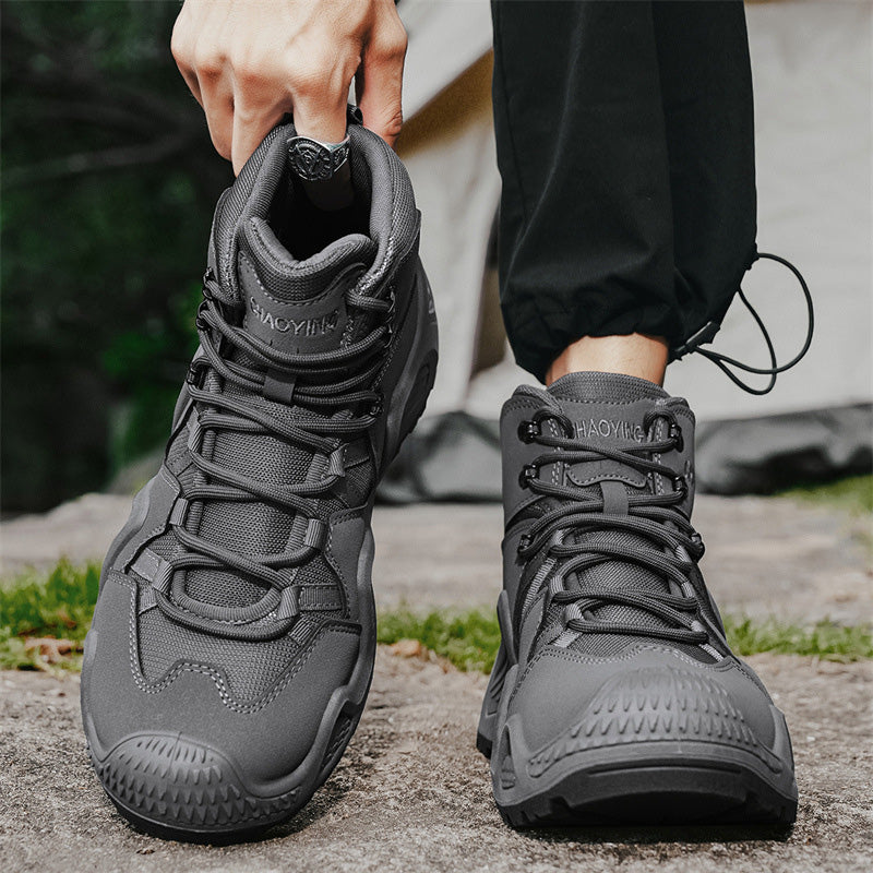 🥾Military-Grade Outdoor Work Boots/Waterproof & Slip-Resistant & Puncture-Resistant
