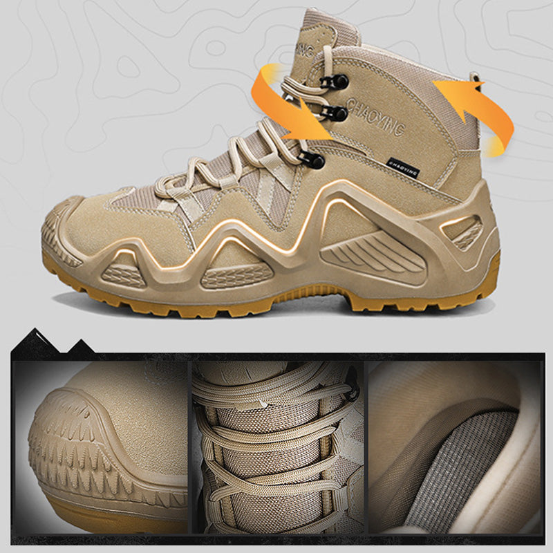 🥾Military-Grade Outdoor Work Boots/Waterproof & Slip-Resistant & Puncture-Resistant