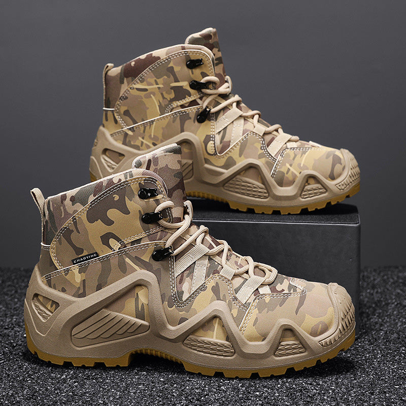 🥾Military-Grade Outdoor Work Boots/Waterproof & Slip-Resistant & Puncture-Resistant