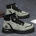 ⏰Men's outdoor swivel buckle work shoes（Waterproof, Anti-slip,Comfortable and Breathable）