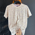 👑Heavyweight T-shirt✨Men's Printed Crew Neck Short Sleeve T-Shirt