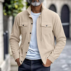 🔥Warm and Stylish✨Men's Corduroy Button-Down Long Sleeve Jacket