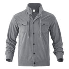 🔥Warm and Stylish✨Men's Corduroy Button-Down Long Sleeve Jacket